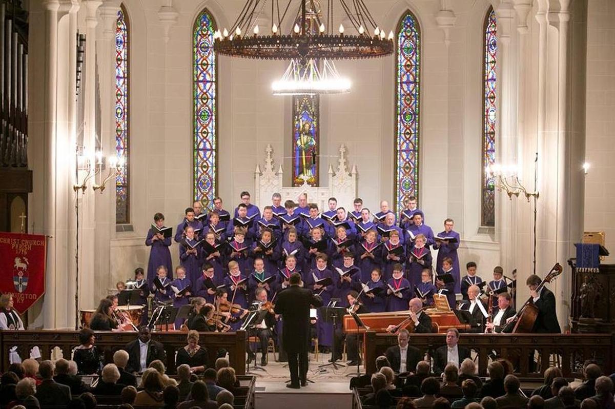 Erich Balling conducted the Cathedral Choir and Lexington Baroque Ensemble in the 2015 performance of “Messiah” at the Christ Church Cathedral.