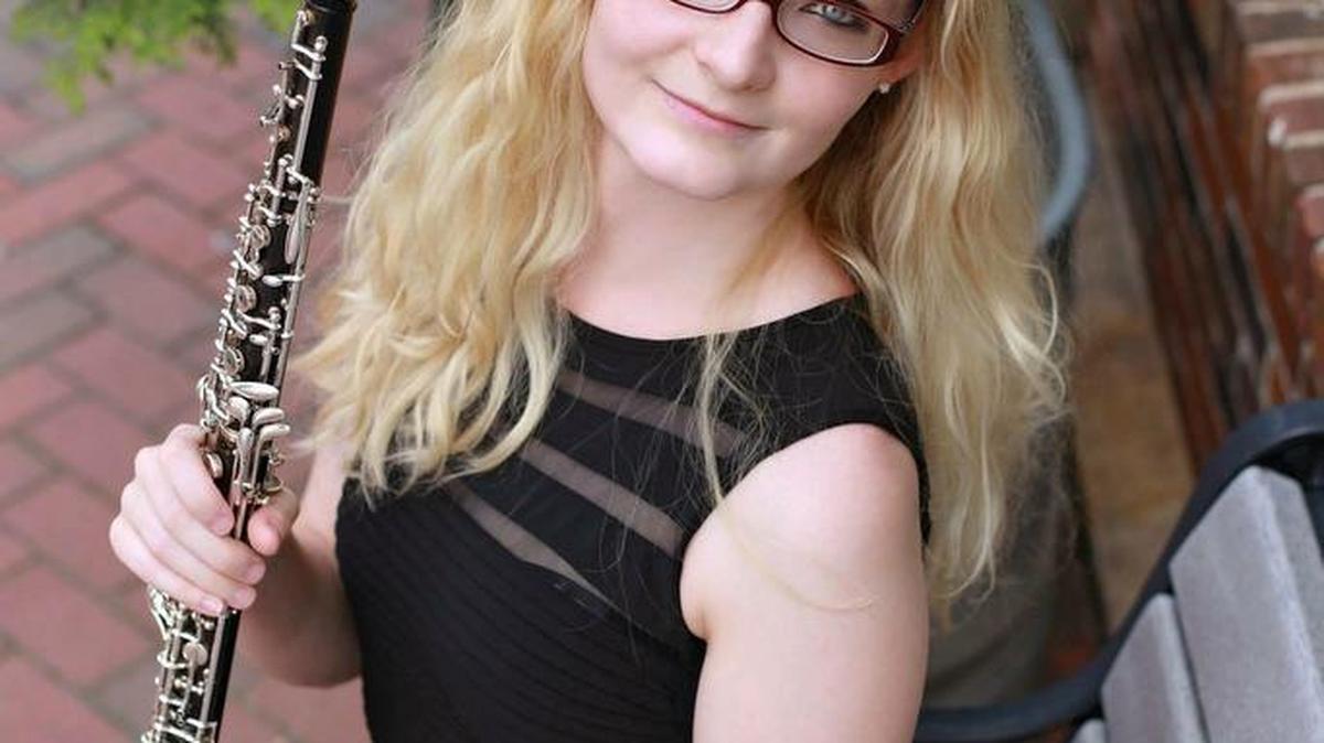 University of Kentucky Symphony Orchestra Concerto Competition winner Christine Sallas, oboe.