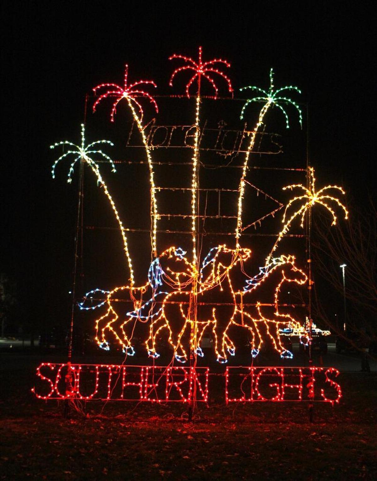 Southern Lights are on at the Kentucky Horse Park.