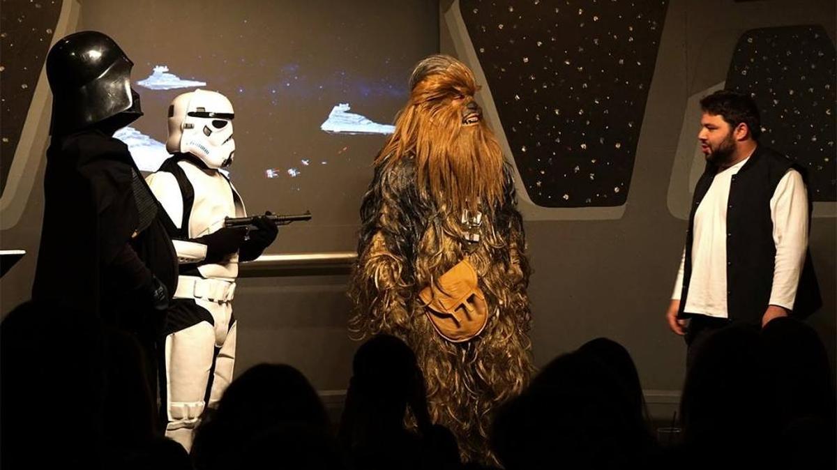 A previous roast by Louisville-based comedy troupe Character Assassination poked fun at characters from “Star Wars.” The group creates a new roast about every two months.