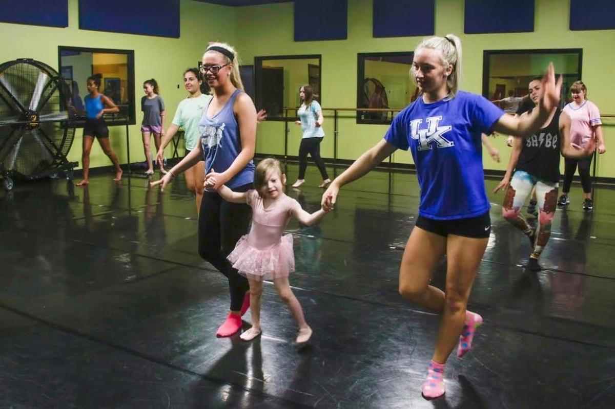 Allegro Dance Project will have a performance Saturday at the Lyric Theatre. In this file photo, Katherine Faughn rehearsed with Allegro Dance Project dancers Makayla King, left, and Katie Durham.