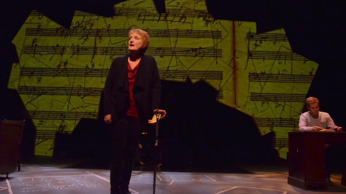 Janet Scott as Katherine Brandt, a musicologist racing to complete a research project about Beethoven before ALS renders her unable to work. AthensWest Theatre Company presents "33 Variations" by Moisés Kaufman Feb. 12-21, 2016, at the Downtown Arts Center, 141 East Main Street in Lexington, Kentucky.