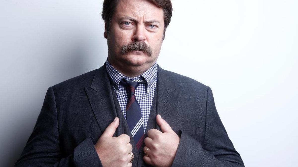 Actor Nick Offerman, best known for his role as Ron Swanson in NBC’s Parks and Recreation, will be at UK on Friday.
