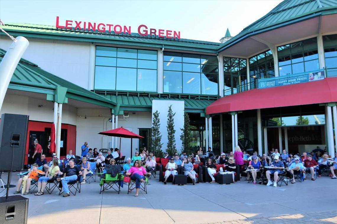 Lakeside Live, shown here in June 2017, featured local bands and musicians playing by the lake behind Joseph-Beth Booksellers and Palmers Fresh Grill.