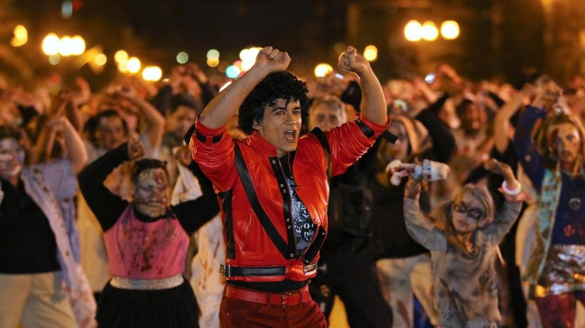 Albert Ignacio performed as Michael Jackson for the annual “Thriller” performance in downtown Lexington in 2016.