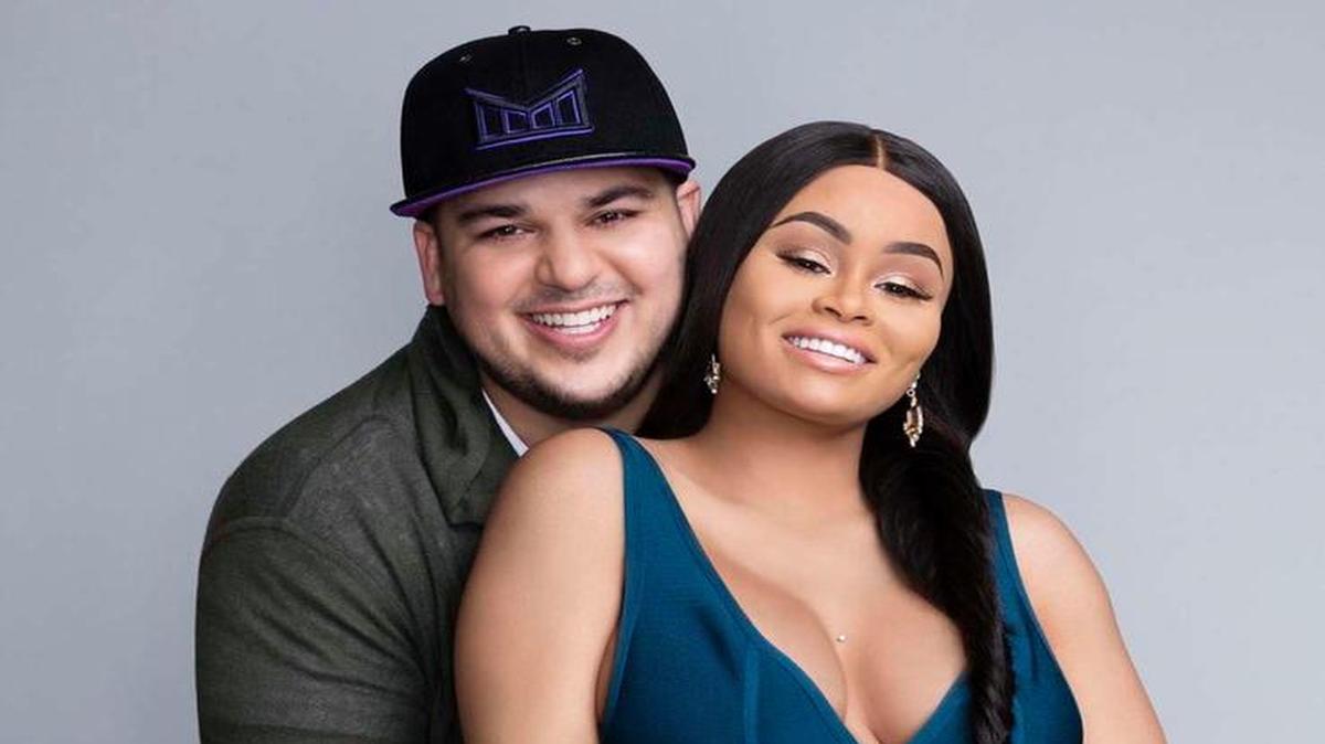 Rob Kardashian and Blac Chyna in happier times on their TV show. On Wednesday, Kardashian made lurid claims about her on social media.