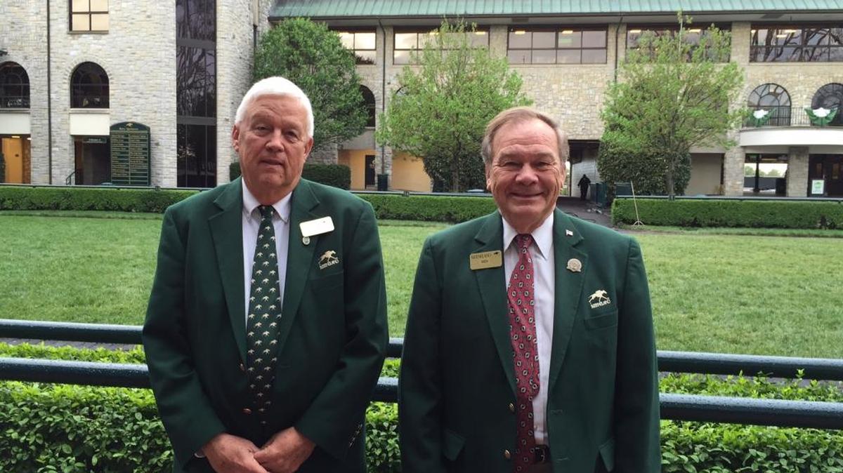 Former bankers Don Hudson and Ben Brown are now familiar faces to Keeneland race fans.