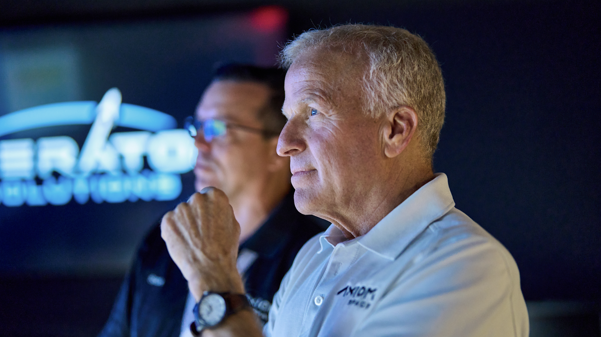 John Shoffner, seen in this photo, serves as pilot for Axiom Space’s trip to the International Space Station, which launched Sunday.