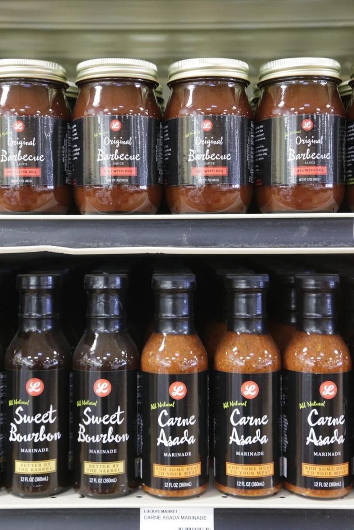 Lucky's Market sells many private label items to keep prices down. All store items will be discounted 25 percent beginning Wednesday as the store prepares to close. Wine, spirits and beer will be discounted 20 percent.