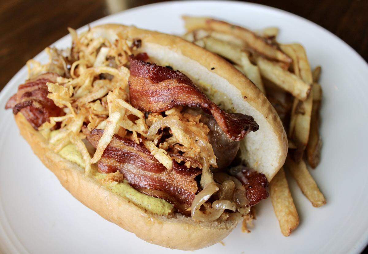 Windy Corner will have the Dublin Coddie Po Boy – Irish sausage, thick cut bacon, crispy shredded potatoes, caramelized whiskey onions, white cheddar and brown mustard.