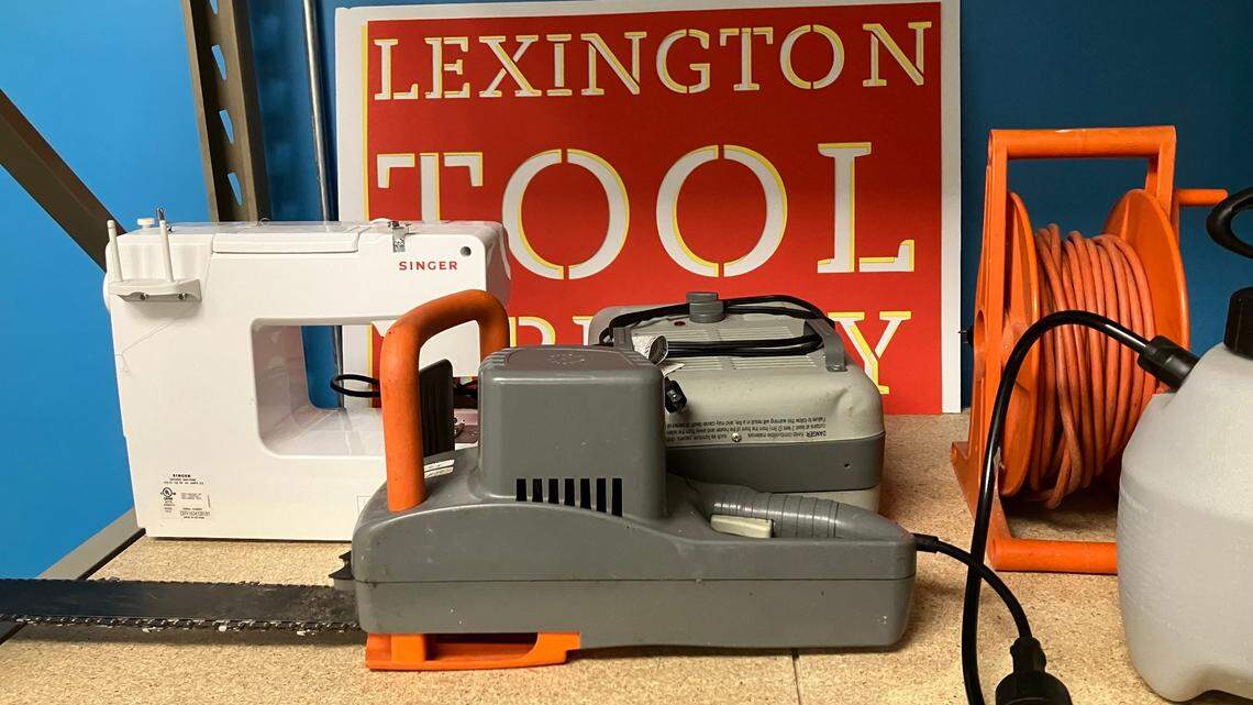 The Lexington Tool Library allows people to borrow tools for a small membership fee. The library opened at the Black and Williams Center on Georgetown Road on May 10, 2023.