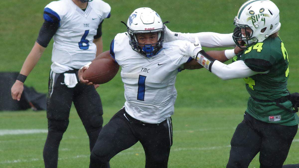 Thomas More senior Hjavier PItts led the Saints with 1,120 yards rushing and 11 touchdowns last season.