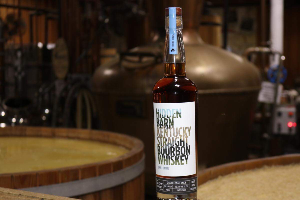 Hidden Barn’s Slow Fade is a small batch bourbon also available now at the Sparta distillery and select retailers.