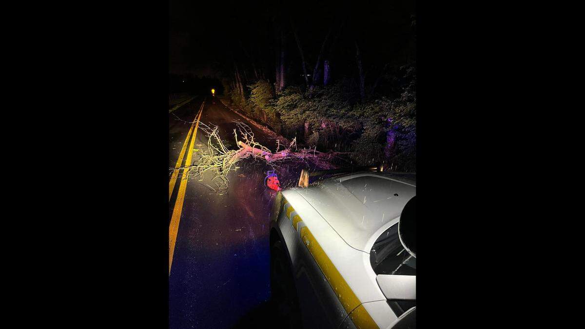 A severe storm left behind damage in Franklin County on April 13.