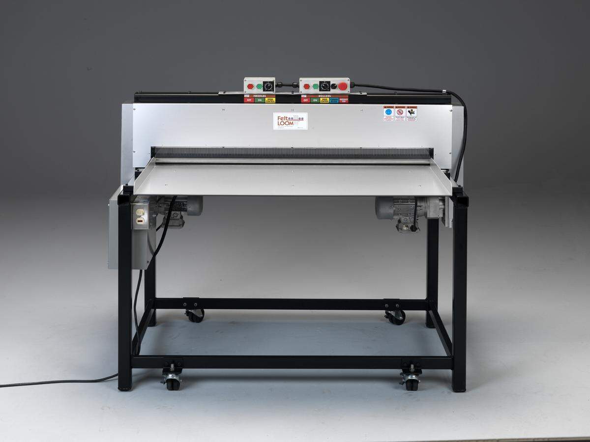 A FeltLOOM ranges in price from $9,600 to $37,000, depending on the model. Small companies and large corporations such as 3M and Johnson & Johnson have bought high-end FeltLOOMs to use for research and development.