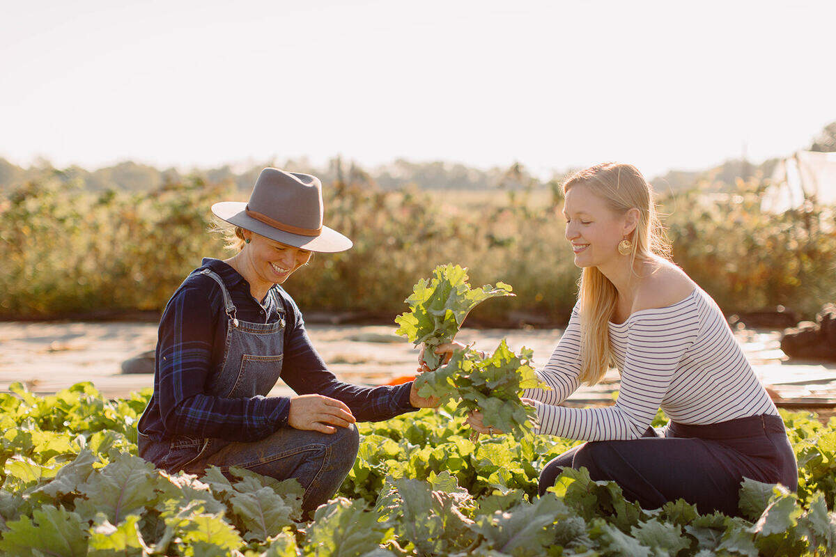 Beef farmer Maggie Keith, left, and food writer Lindsey McClave explore Kentucky’s food and farms in their new show on KET, ‘The Farmer & The Foodie.’