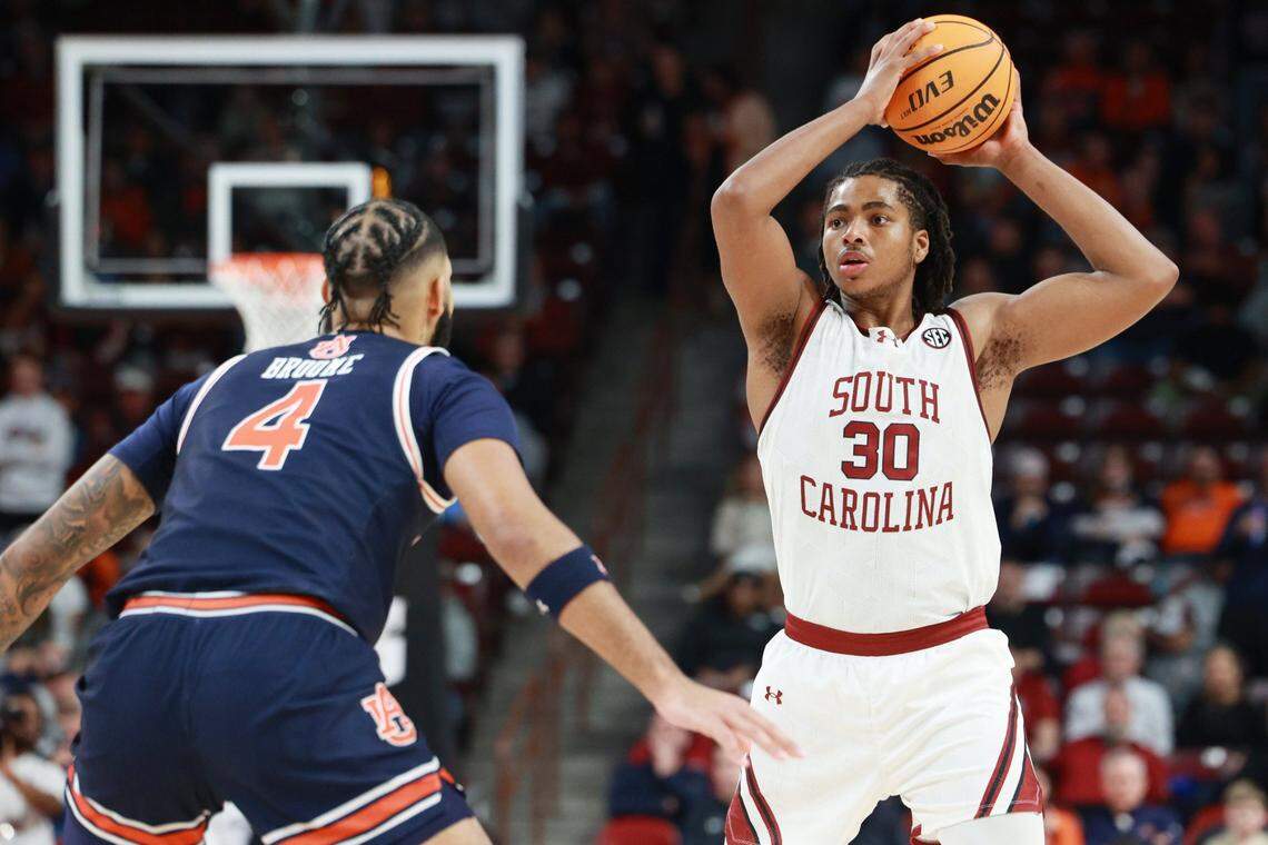 Former South Carolina forward Collin Murray-Boyles averaged 16.8 points, 8.3 rebounds, 2.4 assists, 1.5 steals and 1.3 blocks per game for the Gamecocks last season.