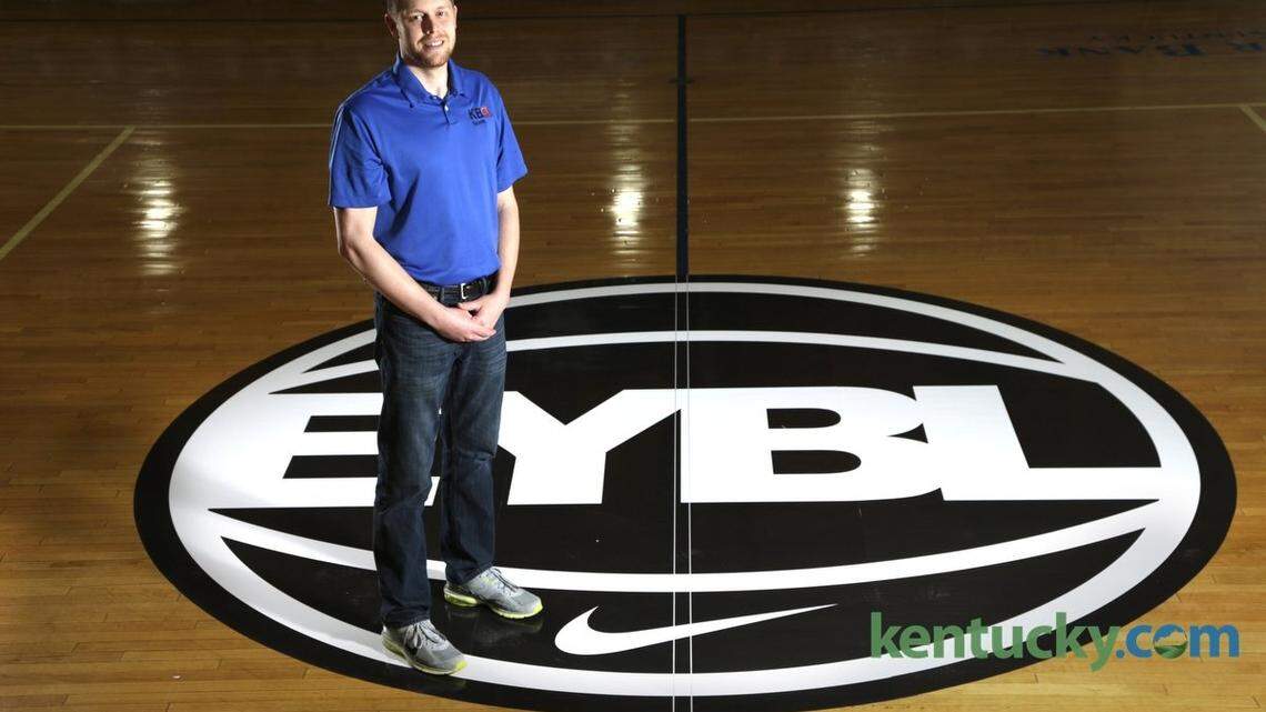Tom Bower at the Kentucky Basketball Academy where Nike EYBL will play this weekend in Lexington, Ky., on April 22, 2015.  Photo by Pablo Alcala | Staff