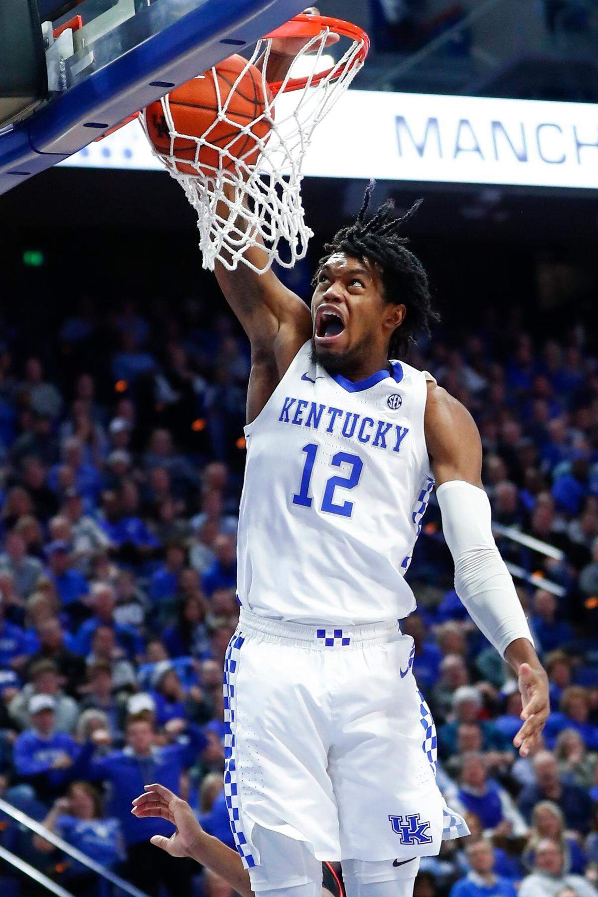 Sophomore Keion Brooks is the only scholarship player back from last season’s Kentucky team who saw game action in 2019-20. He is currently sidelined with a leg injury.