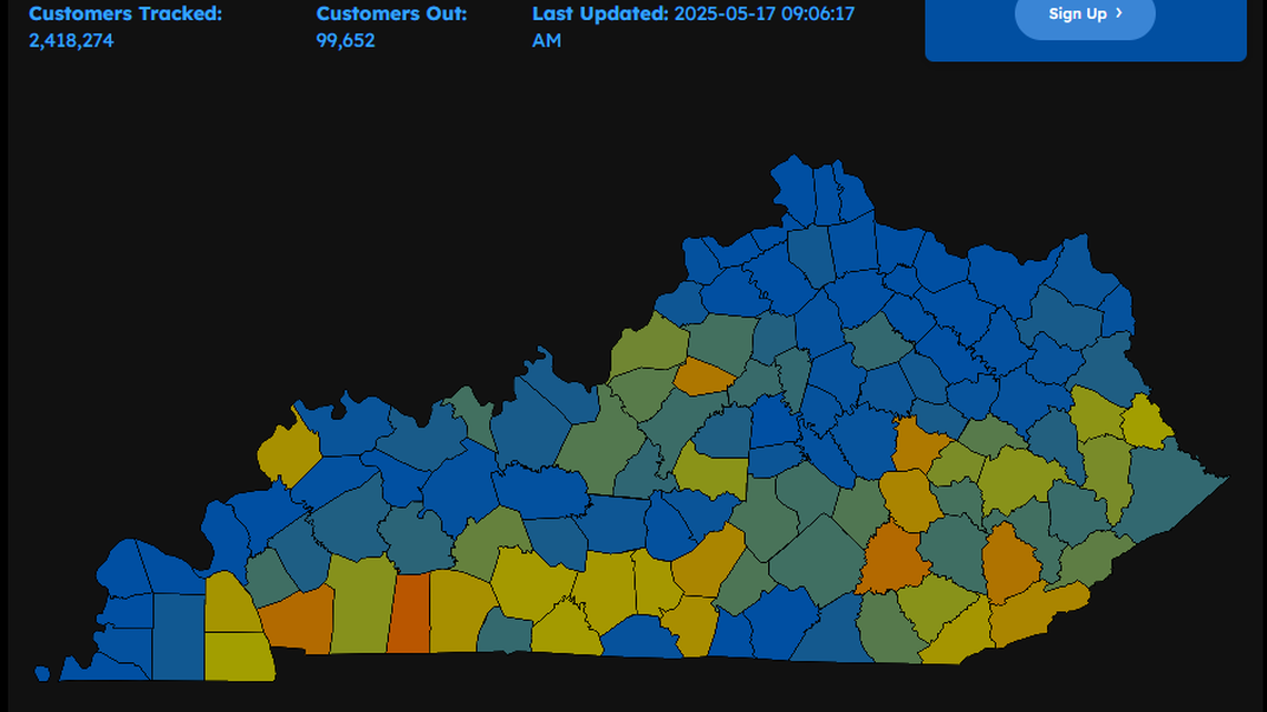 UPDATED: 52,000 customers without power after deadly overnight storms in Kentucky