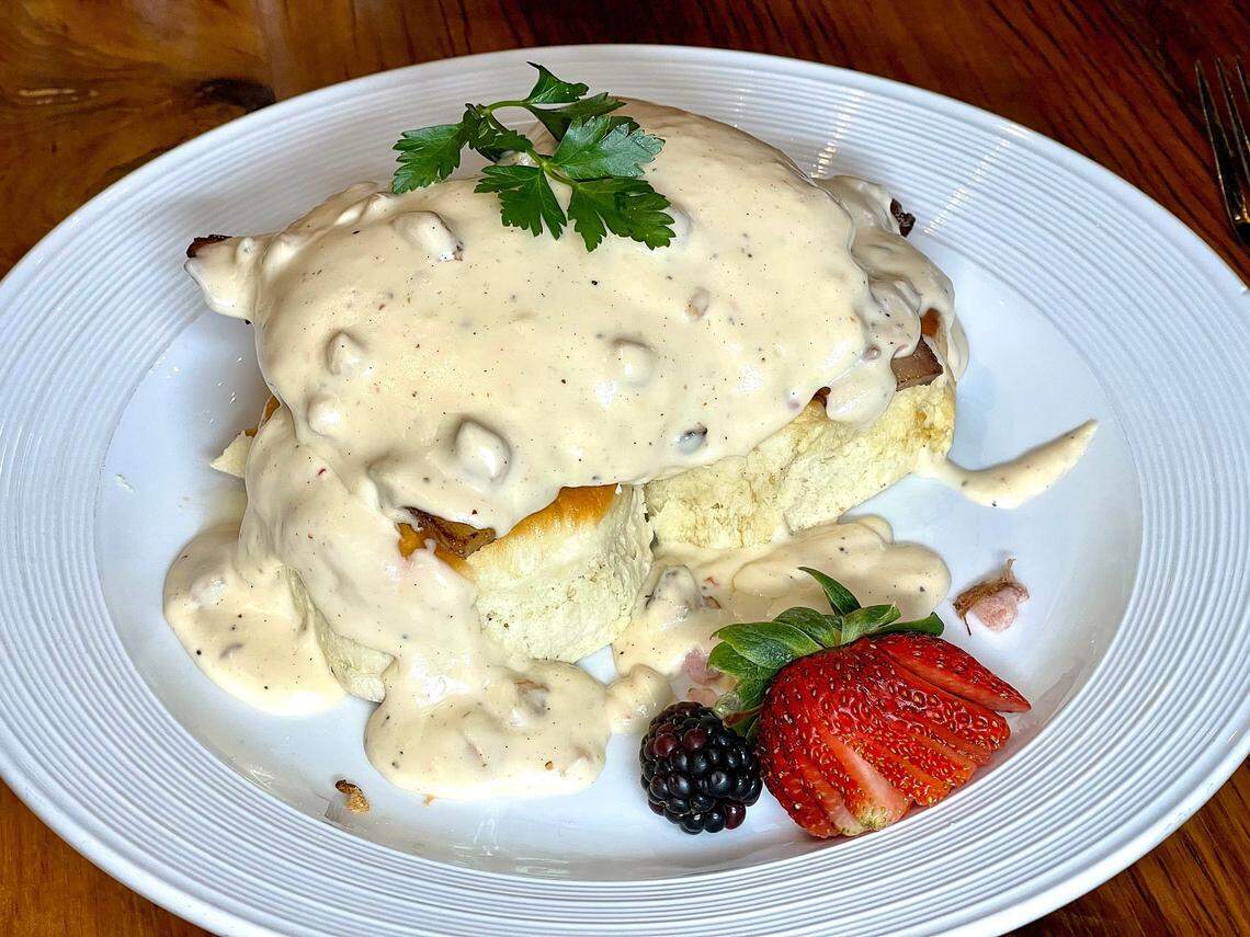 Carson’s Three Little Pigs Eggs Benedict