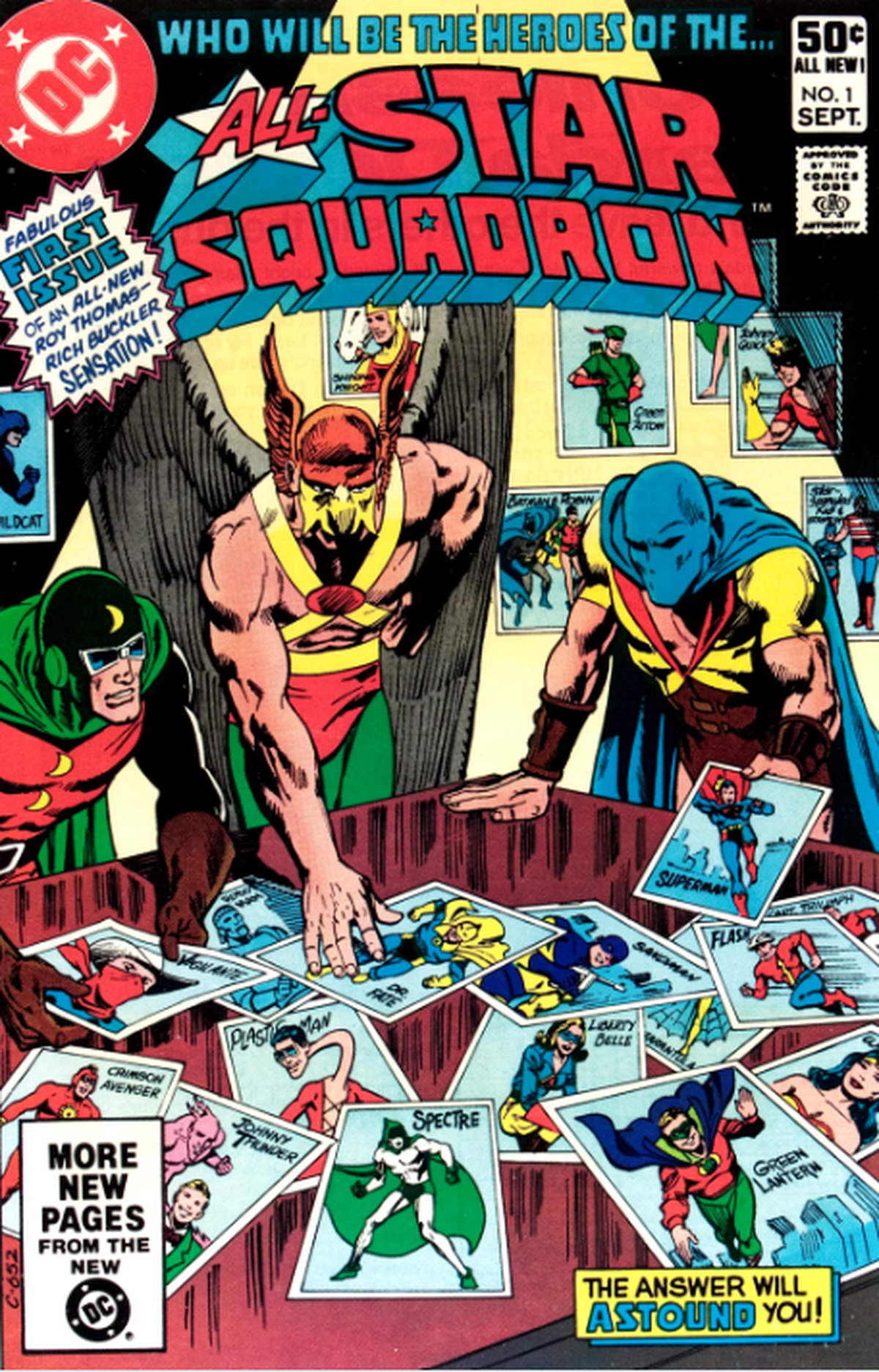 At DC Comics in the early 1980s, Roy Thomas revived the publisher’s vintage “Golden Age” heroes from around the time of World War II in titles including “All-Star Squadron,” “Infinity Inc.” and “America vs. The Justice Society.”