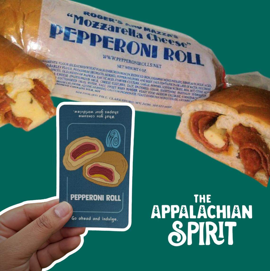 ”The Appalachian Spirit,” a 60-card deck that pays tribute to Appalachian life includes a card on a Pepperoni Roll which originated in the region as lunch for coal miners.