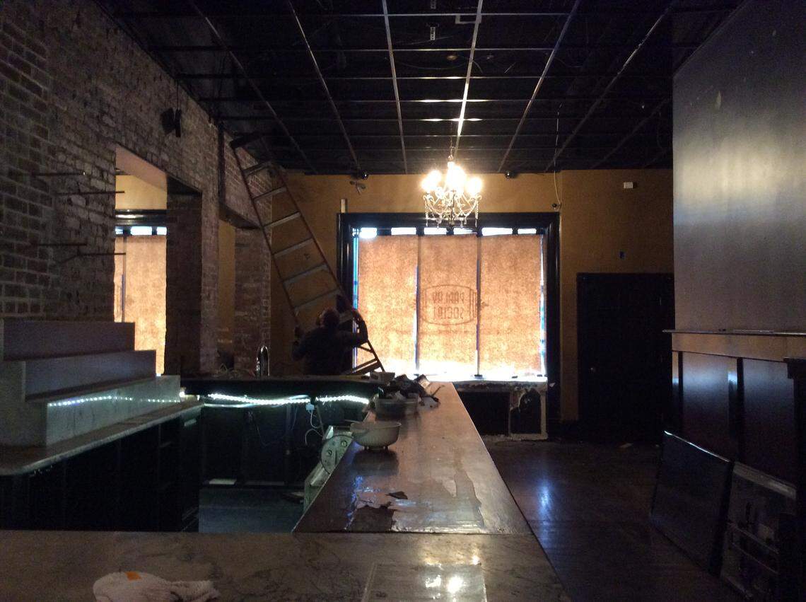 The side room of the old Parlay Social building, 249 West Short St., is being gutted and remodeled. It will have large booth seating at the back for semi-private groups. And TVs conveniently placed for watching games.
