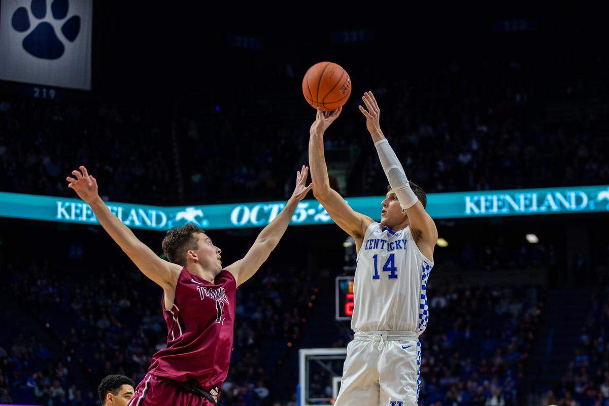 Freshman Tyler Herro could develop into an effective three-point shooting threat for Kentucky.