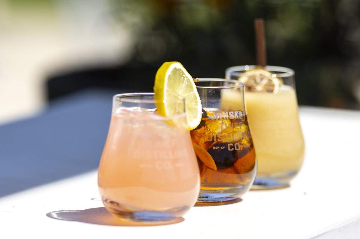 In addition to tours, Whiskey Thief Distilling Co. offers cocktails, live music, and a small gift shop at its 127-acre farm in Frankfort, Ky., on Thursday, May 7, 2026.
