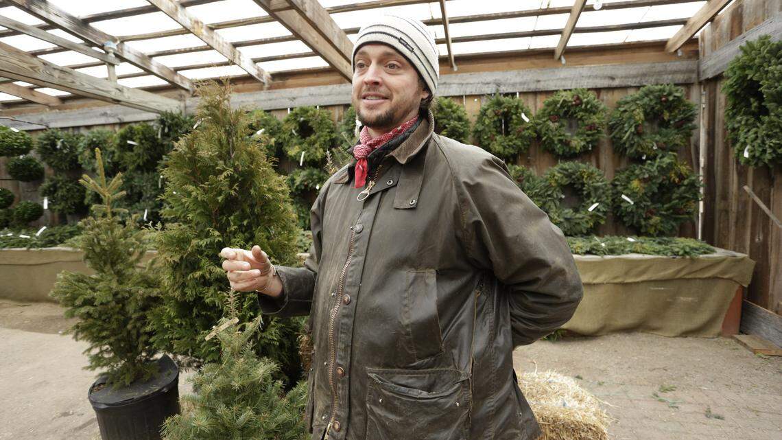 Joseph Hillenmeyer said moving his Christmas shop out of a parking lot and into a barn has been good for business.