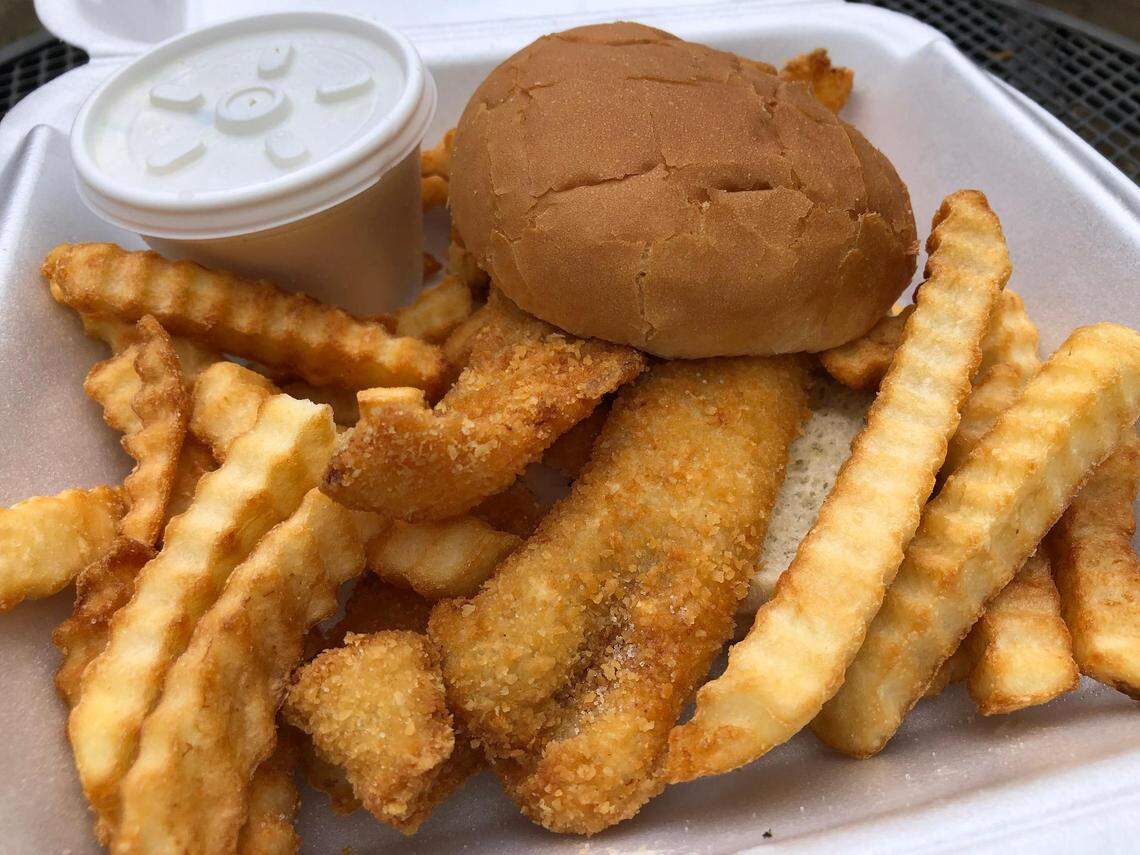 The Whitefish Sandwich Special from Charlie’s Seafood.