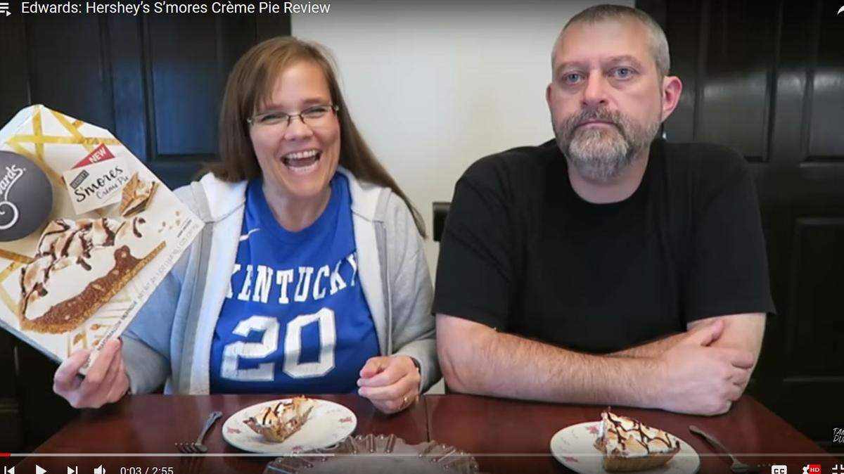 Tami and Kevin Dunn reviewed Edwards S’mores Creme Pie in a YouTube video last year.