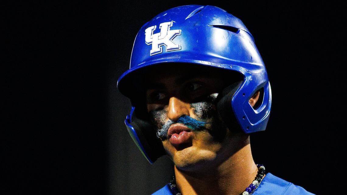 The origin story behind Kentucky baseball DH Nick Lopez’s handlebar mustache