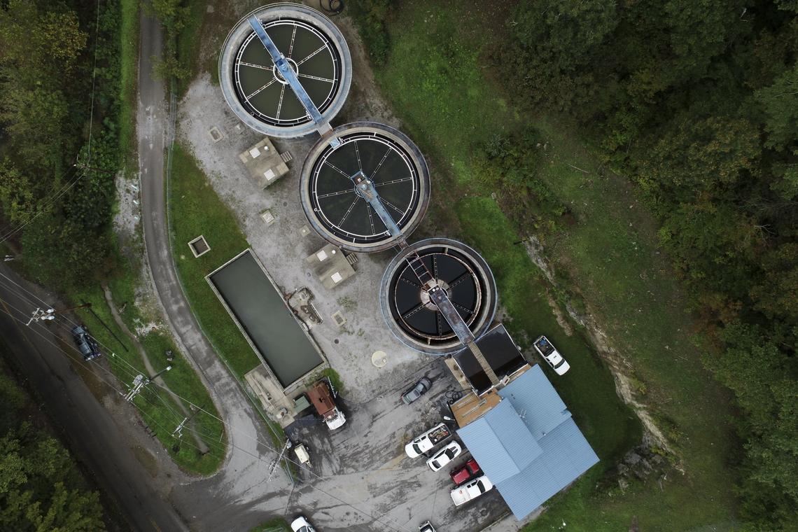 The Martin County Water District water treatment plant on Turkey Creek Road in Inez, Tuesday, Oct. 2.