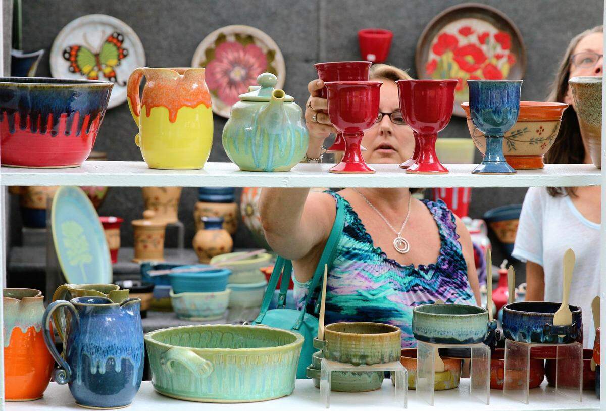 The Woodland Art Fair is a popular two-day event presented by the Lexington Art League and Parks & Recreation, features more than 200 artists and craftspeople, food vendors, live music and interactive art.