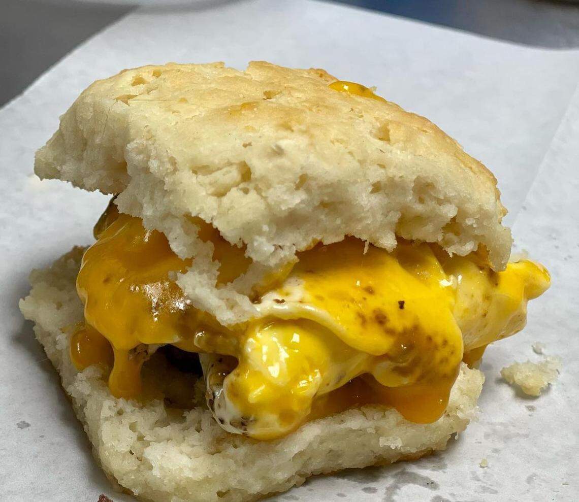 Fresh’s Biscuit with Egg, Cheese and Bacon
