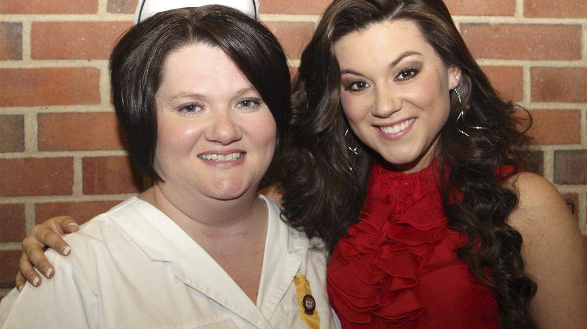 Hanna McIntosh, right, a senior at University of Pikeville, received a Coal County College Completion scholarship. Her mother, Lillie Dotson, would like to receive one to continue her nursing studies.