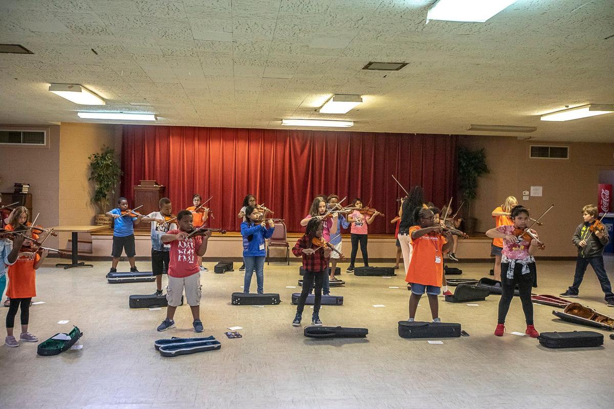 Arlington Christian Church hosts classes for students in the MusicWorks program, which almost ended this year over a lack of funding.