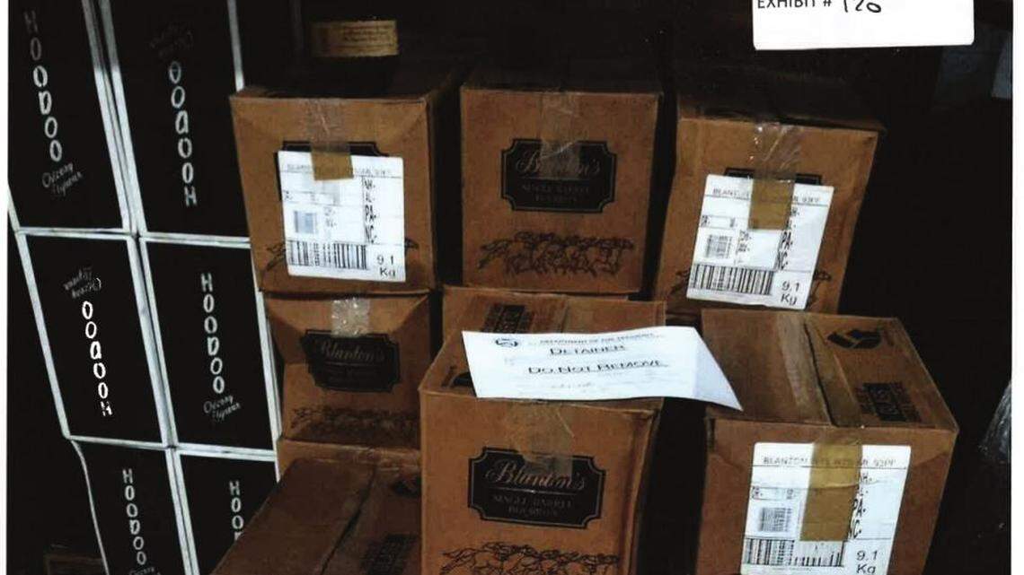 When investigators raided the Justins’ House of Bourbon warehouse in Washington, D.C., they “voluntarily detained” hundreds of bottles of Blanton’s and other bourbon pending further investigation.