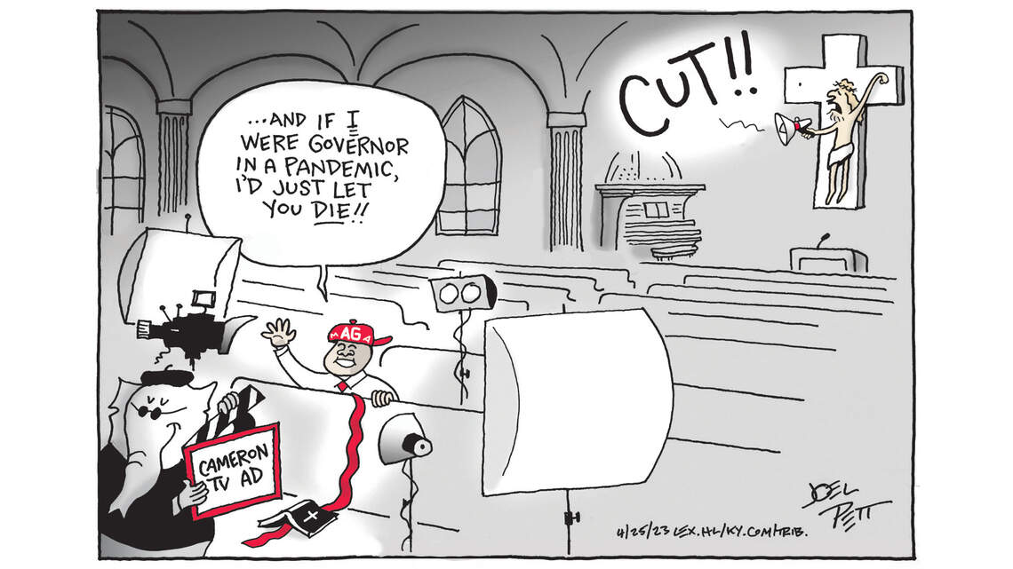 Joel Pett: Divine intervention