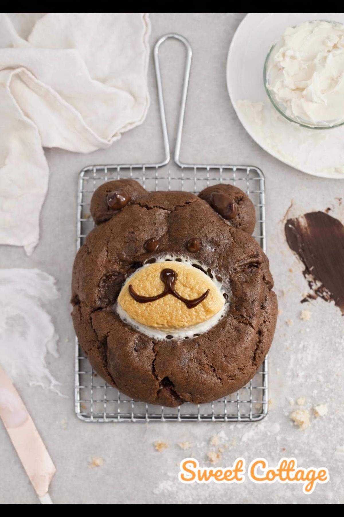 Sweet Cottage Asian Bakery Cafe will offer treats inspired by those owner Rattiya Tovanasutr discovered in Bangkok, including this soft chocolate cookie bear.