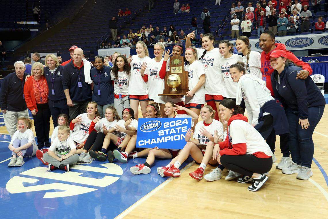 Sacred Heart Academy won its fourth consecutive girls high school basketball state championship last year in Rupp Arena.