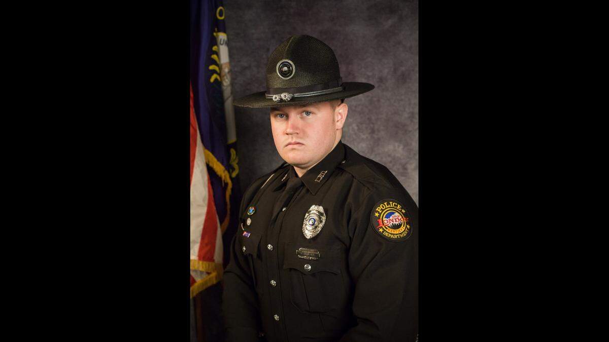 London Police Officer Logan Medlock was killed in the line of duty on Sunday morning after he was struck by an alleged drunk driver.