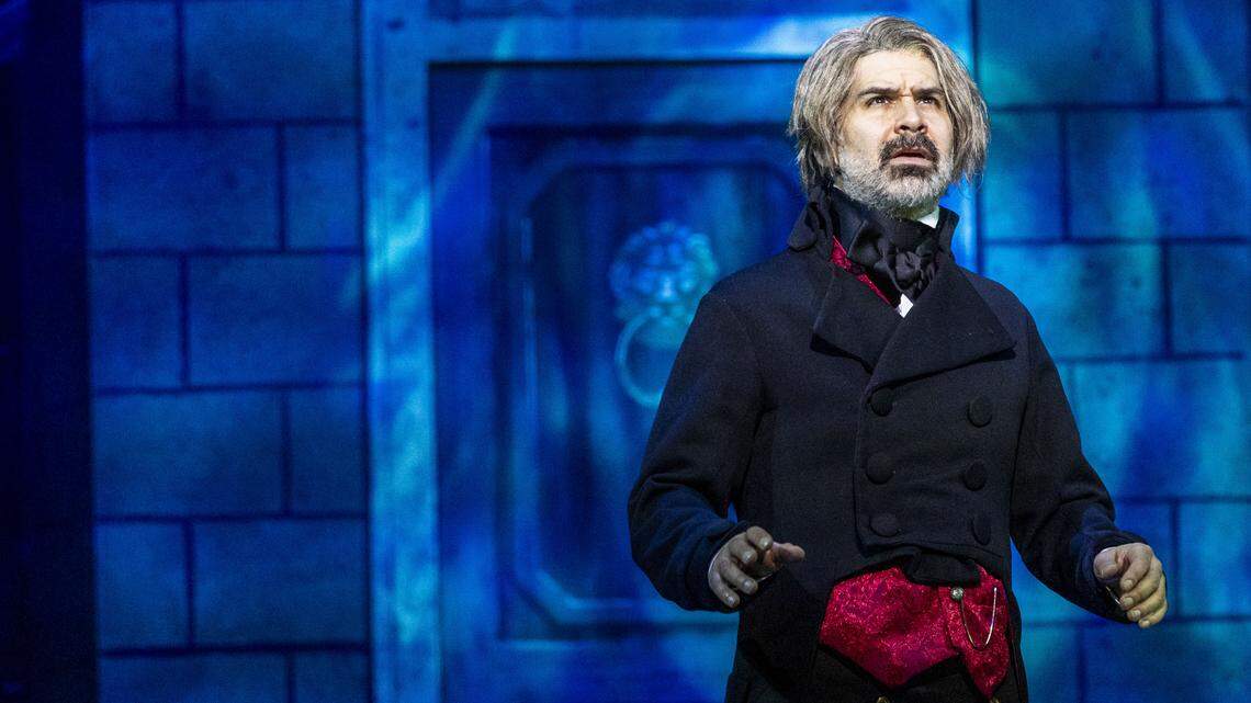 Broadway veteran Denis Lambert plays Ebenezer Scrooge in the Lexington Theatre Company’s production of “A Christmas Carol.” Lambert is known for Broadway productions “Spamalot,” “Tammy Faye,” “Doctor Zhivago” and “A Chorus Line.”