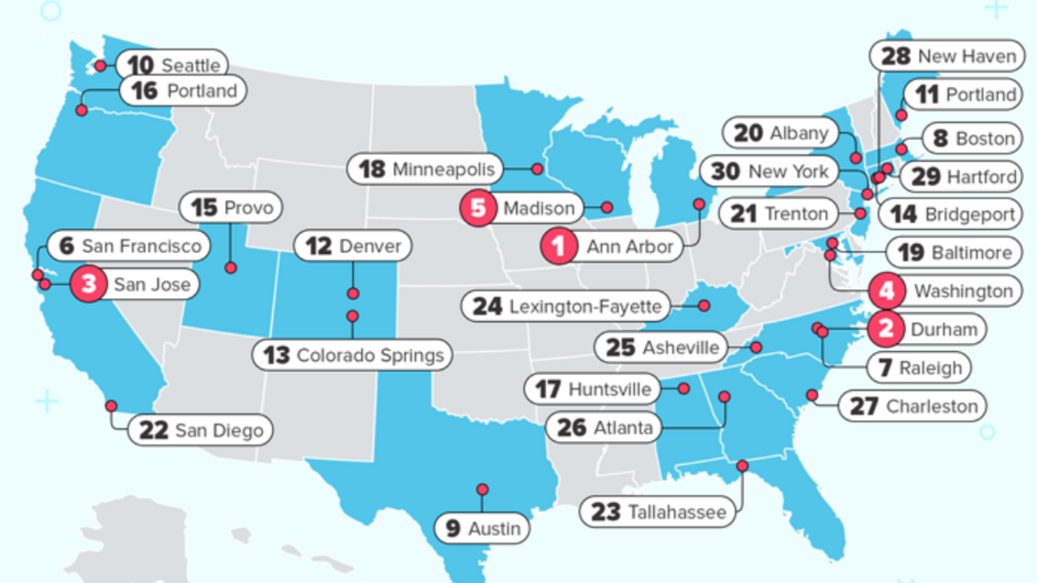 Lexington, Louisville ranked on ‘most educated cities’ list. Which was on top?