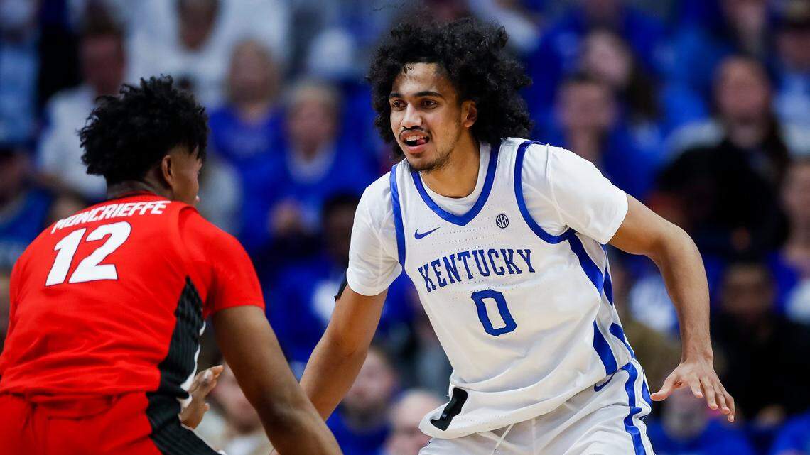 Kentucky forward Jacob Toppin matched a career high with 11 rebounds during UK’s victory over Georgia on Tuesday night.