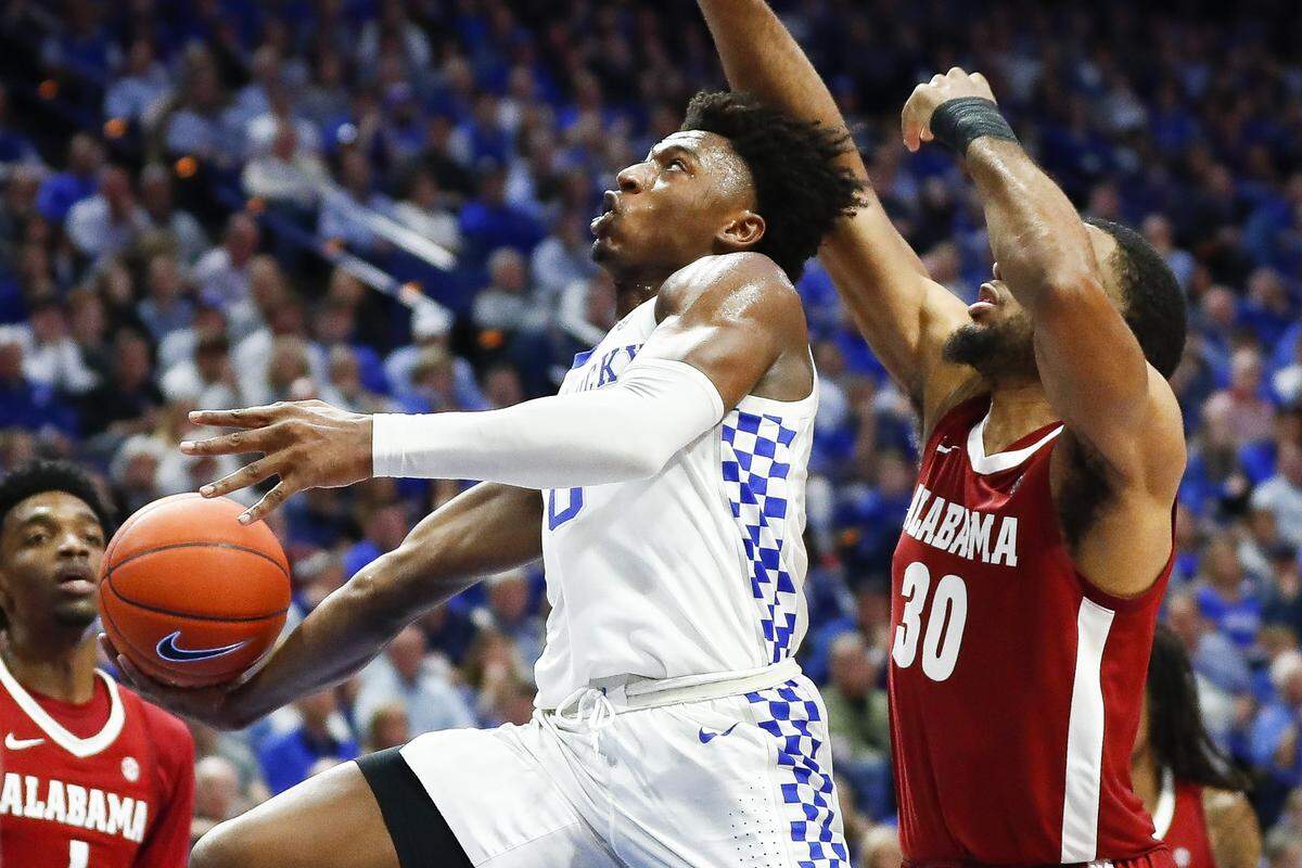 Ashton Hagans finished with 15 points, nine rebounds, nine assists, three steals and four turnovers in Kentucky’s 76-67 win against Alabama.