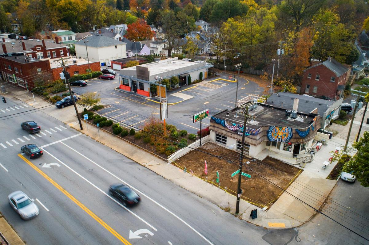 Sav’s Restaurant and Gourmet Ice Cream at the corner of East Main Street and Old Lafayette Avenue in Lexington. Construction of a patio and green space is currently underway at Sav’s with hopes of providing seating for patrons during the winter months. Sav’s received a grant from the city of Lexington to help with COVID-related expenses.