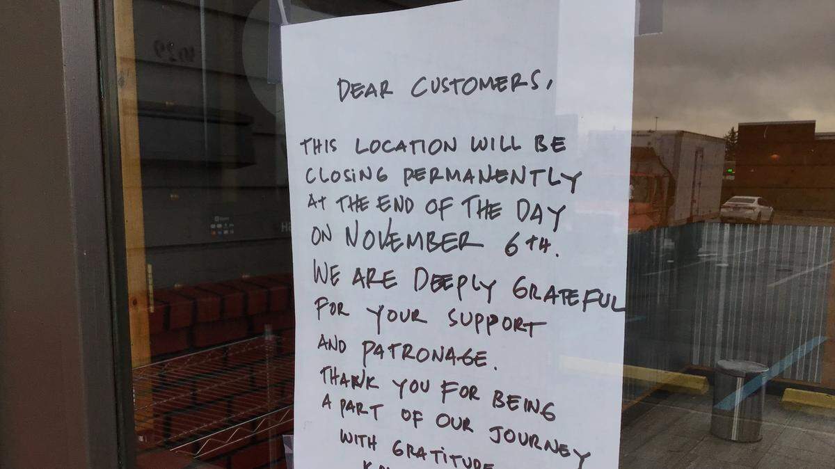 A sign on the door of Koi Express at 3029 Richmond Rd. says the restaurant has closed permanently.